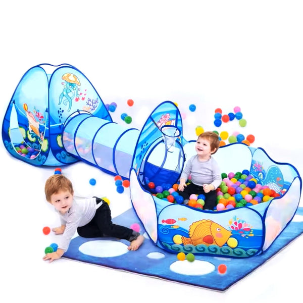 Kidsmate 3-in-1 Ball Pool Tunnel for Kids theKidsmate.com