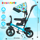Kidsmate Deluxe 4-in-1 Tricycle for Kids theKidsmate.com