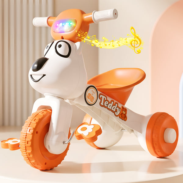 Kidsmate Teddy Musical Tricycle for Kids 18-36 Months theKidsmate.com