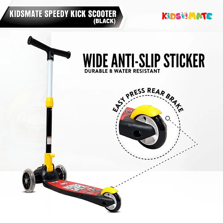 Kidsmate Speedy Kick Scooter for Kids (ISI Certified) with LED Wheel Lights theKidsmate.com