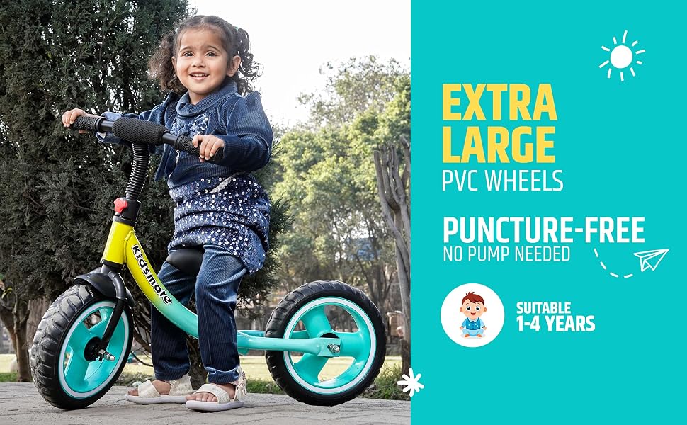 Kidsmate Glider Balance Bike for Kids 1–4 Years - EVA Tyres
