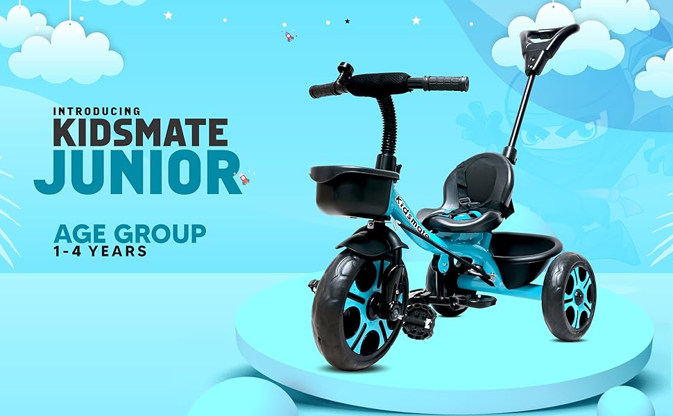 Kidsmate Junior Tricycle for Kids with Parental Control
