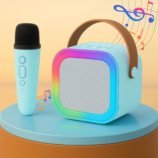 Kidsmate Mini Karaoke Machine with Wireless Mic for Kids theKidsmate.com