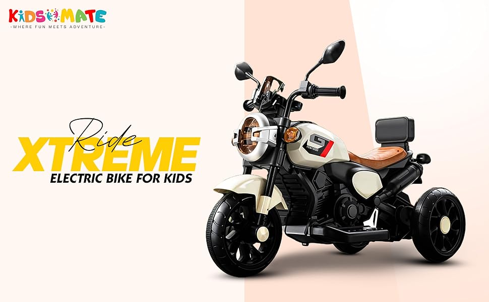 Kidsmate Ride Xtreme 6V Electric Ride-On Bike for Kids