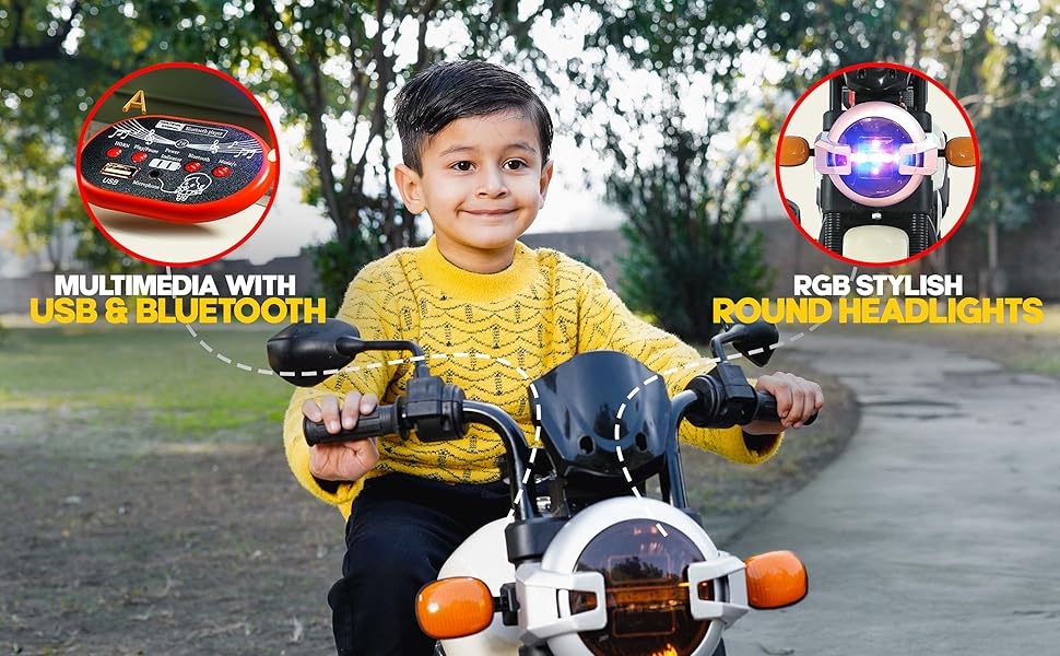 Kidsmate Ride Xtreme 6V Electric Ride-On Bike for Kids