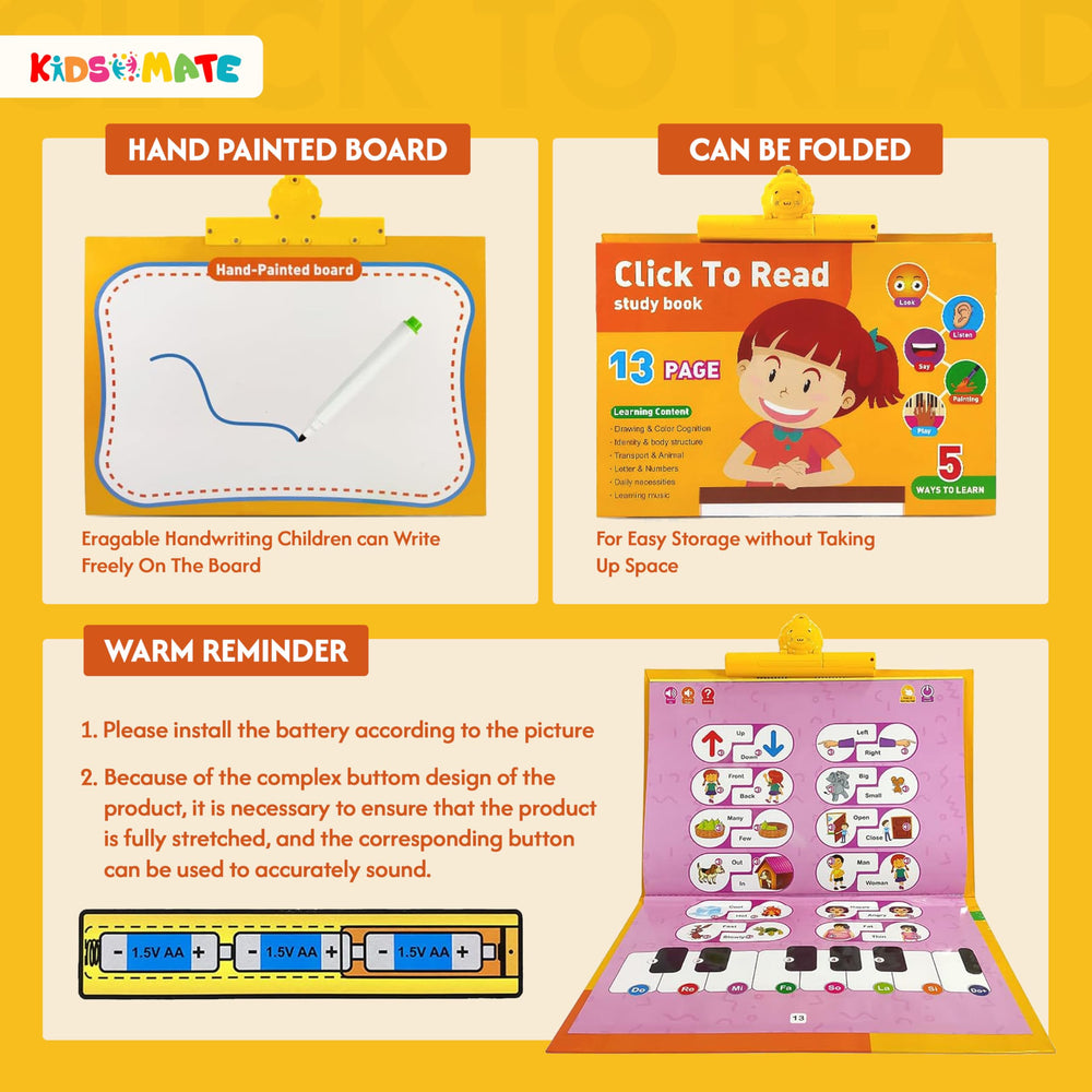 Kidsmate Click to Read Intelligence Study Book theKidsmate.com